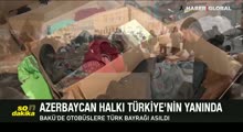 Azerbaycan'dan Türkiye'ye Yardım Eli! Bakü Meydanı İnsani Yardımla Doldu Taştı!