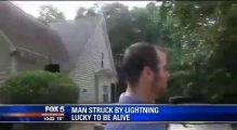 Georgia man survives after lightning strike blows him out of his shoes
