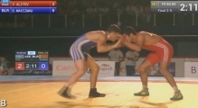 JWWC-2014 / Vurgun Aliyev - Dzianis Maksimov (BLR) FS 60 kg bronze medal match
