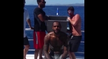 Lebron James Ice Bucket Challenge (HD) (LeBron challenges Barack Obama In Ice-Bucket ALS Challenge)
