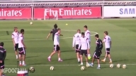 El balonazo de Gareth Bale que acabó en el rostro de Modric | Entrenamiento Real Madrid 2014
