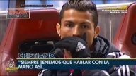 Cristiano Ronaldo don't want to talk with television 