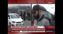 Ərdoğan intihara cəhd edən şəxsi belə xilas etdi 