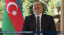 Prezident fransız aparıcının “Nə qədər türk dronunuz var?” sualına gülərək cavab verdi: “Kifayət qədərdi...”