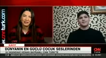 Dünyanın en güçlü çocuk sesi! 16 yaşındaki Kenan Bayramlı CNN Türk'te