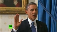 Barack Obama takes oath of office for second t