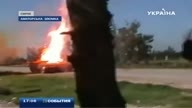 Сирийские повстанцы  взорвали танк через дуло