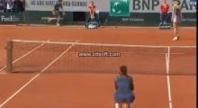 Serena Williams wins Roland Garros 2013 against Sharapova  End of the match and celebration