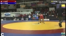 EC2014 / Galib Aliyev (AZE) - Gennadi Tulbea (MON) - FS 57 kg 1/4 final match
